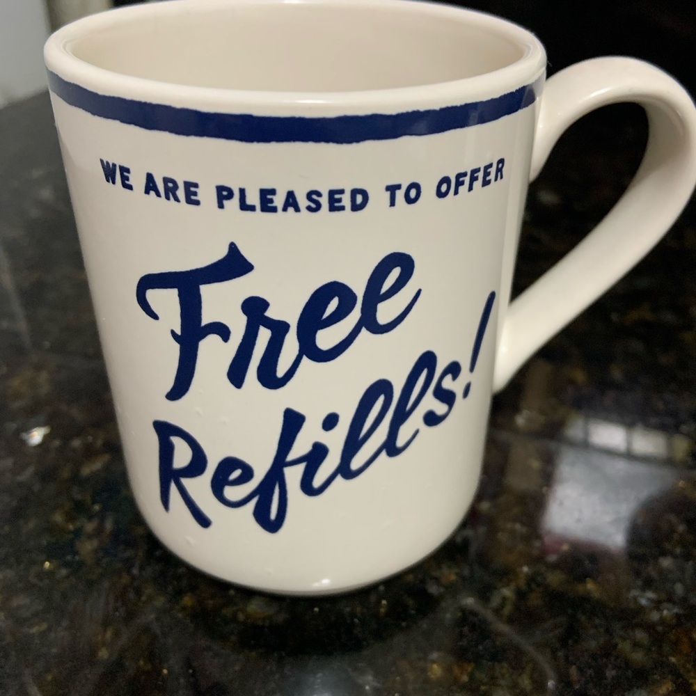 Make an offer! Kate Spade Lenox Order’s Up Free Refills Mug. Like new.